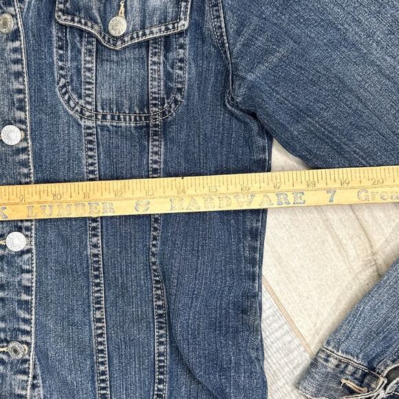 S. Oliver Women's Dark Blue Jean Jacket Size Medium - Picture 4 of 6